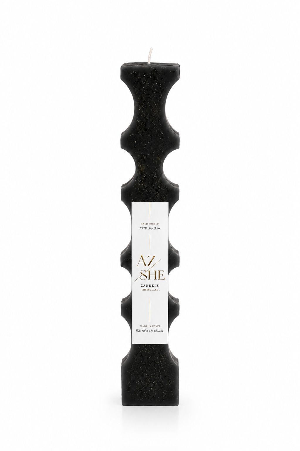 Noir Totem Geometric Cheesecake Candle