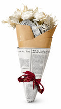 Vintage Journal White Rose Bouquet