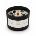 Royal Oud & Black Obsidian Wooden Wick Candle