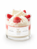 Heavenly Strawberry Cheesecake Dessert Candle
