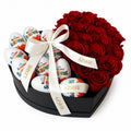 Heart Box - Red Roses & Kinder Surprise